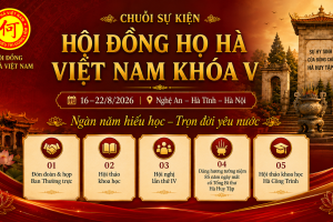 HỌ HÀ VIỆT NAM TỔ CHỨC CHUỖI SỰ KIỆN VĂN HÓA LỊCH SỬ KẾT NỐI CỘNG ĐỒNG THÁNG 8/2026